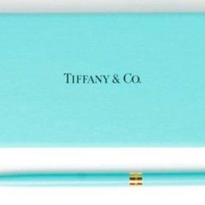 Tiffany & Co. Purse Pen 10494397 Tiffany Blue & Brass w/Pouch, Box and Bag NEW!!